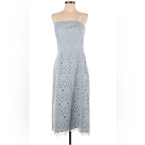 Club Monaco gray lace midi cocktail dress size 6